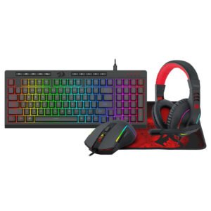 Redragon 4-in-1 Keyboard | Mouse | Mousepad | RGB Headset Gaming Combo - TauTech South Africa