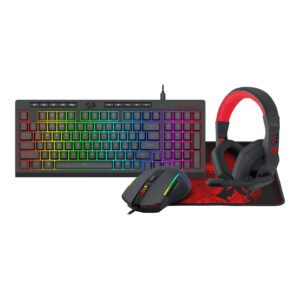 Redragon 4-in-1 Keyboard | Mouse | Mousepad | Headset Gaming Combo - TauTech South Africa