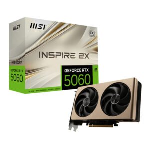 MSI GeForce RTX 5060 8G INSPIRE 2X OC Graphics Card – Gold - TauTech South Africa