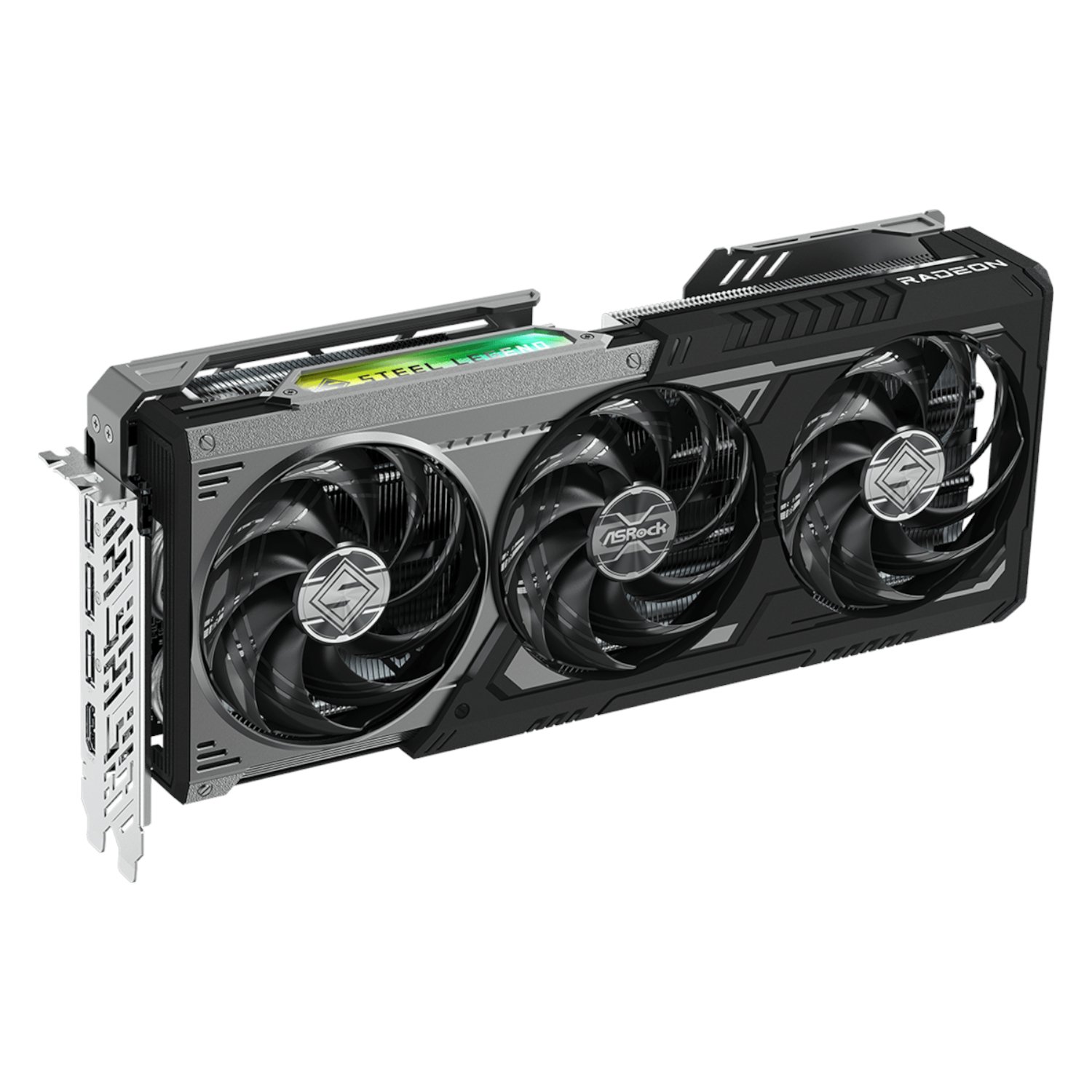 ASRock Radeon RX9070 XT Steel Legend Dark 16GB Graphics Card - Image 4