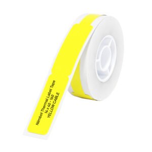 NIIMBOT D11/D110/D101/H1S Thermal Label 12.5x74mm - 65 Labels Per Roll - Yellow for Cable - TauTech South Africa