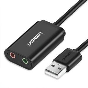 UGREEN USB to 3.5mm External Stereo Sound Adapter - Black - TauTech South Africa
