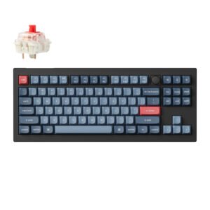 Keychron V3 Max QMK/VIA 80% Wireless Custom Mechanical Keyboard (Red Switch) – Carbon Black - TauTech South Africa