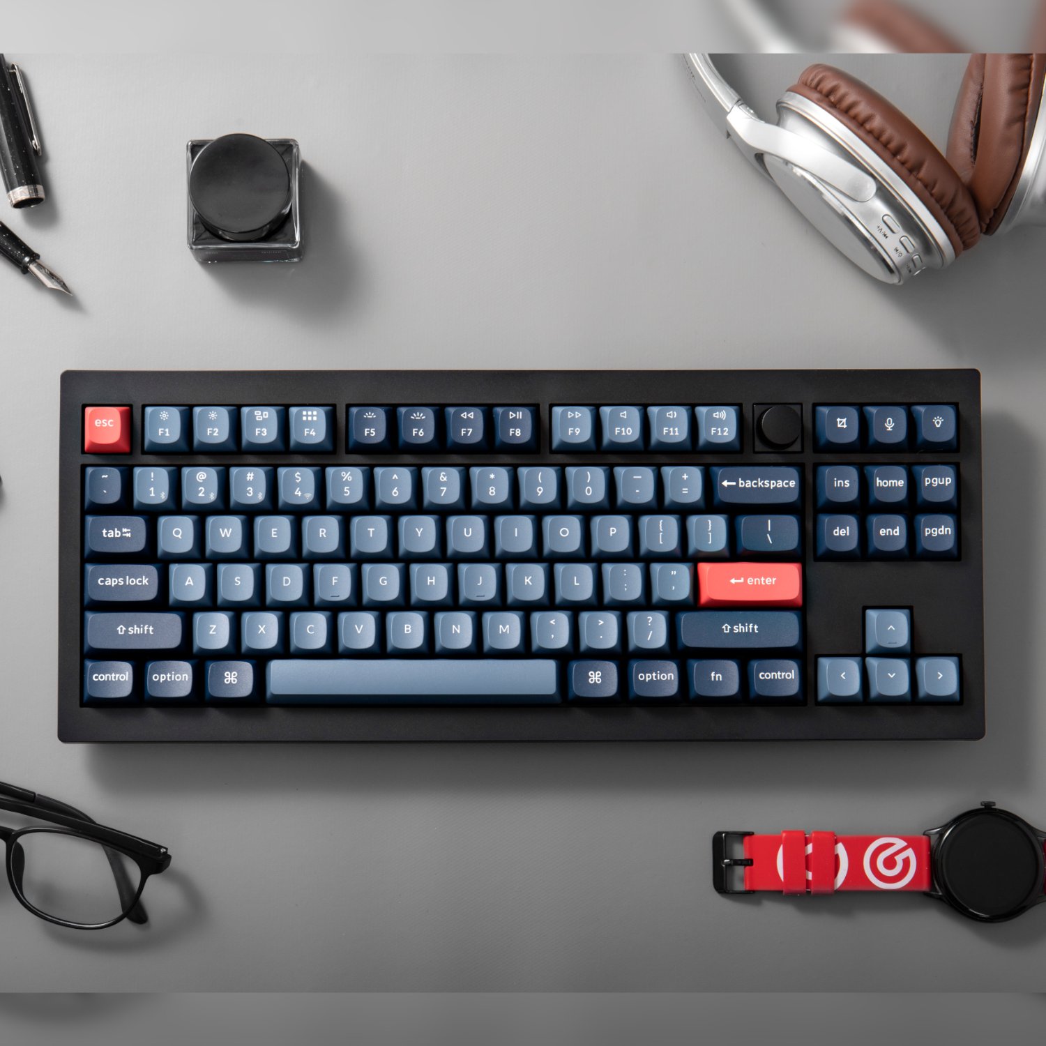 Keychron V3 Max QMK/VIA 80% Wireless Custom Mechanical Keyboard (Banana Switch) – Carbon Black - Image 5