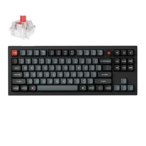 Keychron V3 Ultra 80% 8K Red Switch Hot-Swap RGB Wireless Keyboard - Black - TauTech South Africa
