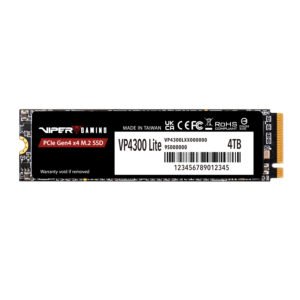 Patriot VP4300 Lite 4TB M.2 PCIe Gen 4 x4 NVMe SSD - TauTech South Africa
