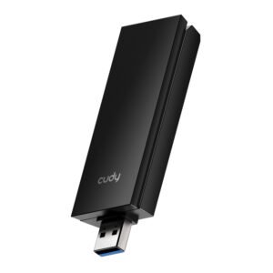 Cudy AX5400 Wi-Fi 6E USB 3.0 Tri-Band High-Gain Adapter-Black - TauTech South Africa