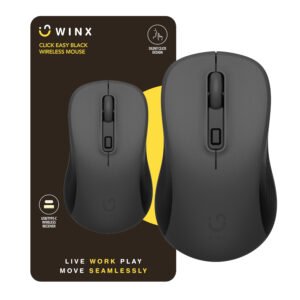 WINX CLICK Easy 1600DPI 2.4GHz Wireless Mouse - Black - TauTech South Africa