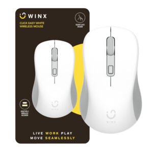 WINX CLICK Easy 1600DPI 2.4GHz Wireless Mouse - White - TauTech South Africa