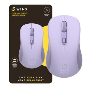 WINX CLICK Easy 1600DPI 2.4GHz Wireless Mouse - Purple - TauTech South Africa
