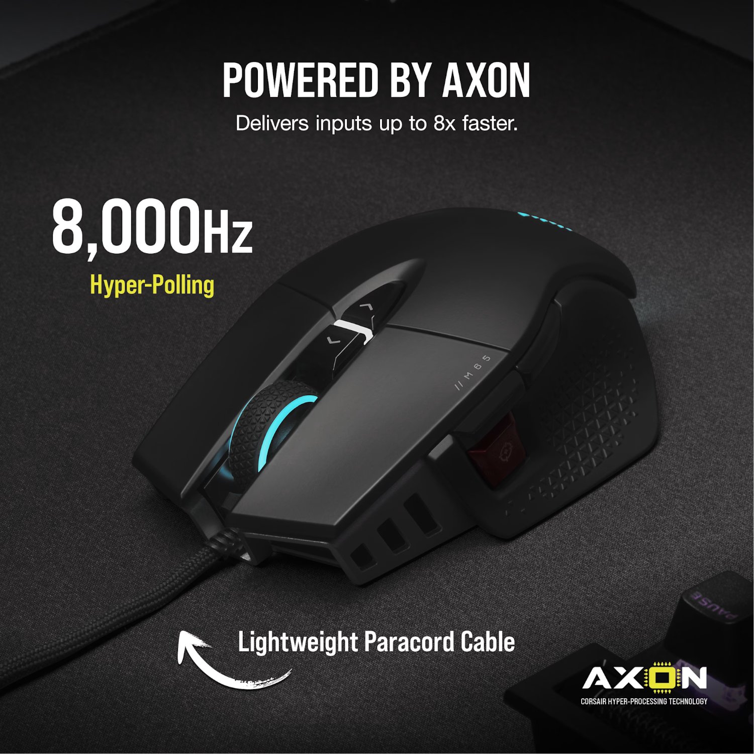 Corsair M65 RGB ULTRA Tunable FPS 26000 DPI Gaming Mouse - Black - Image 4