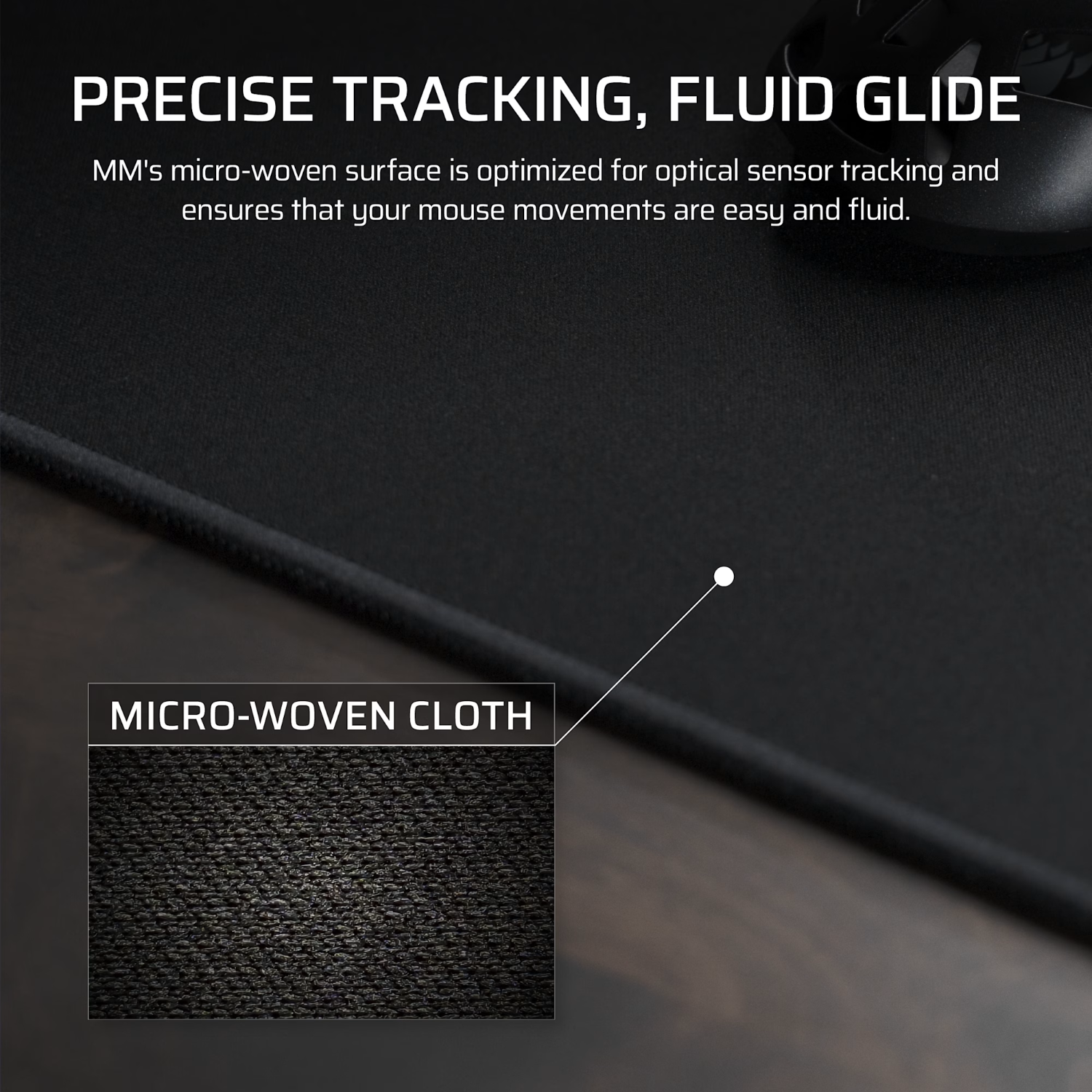 Corsair MM Anti-fray Cloth Gaming Mouse Pad 3XL - Black - Image 5