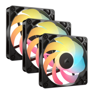 Corsair RS120-R ARGB 120mm PWM Reverse Fans Triple Pack - Black - TauTech South Africa