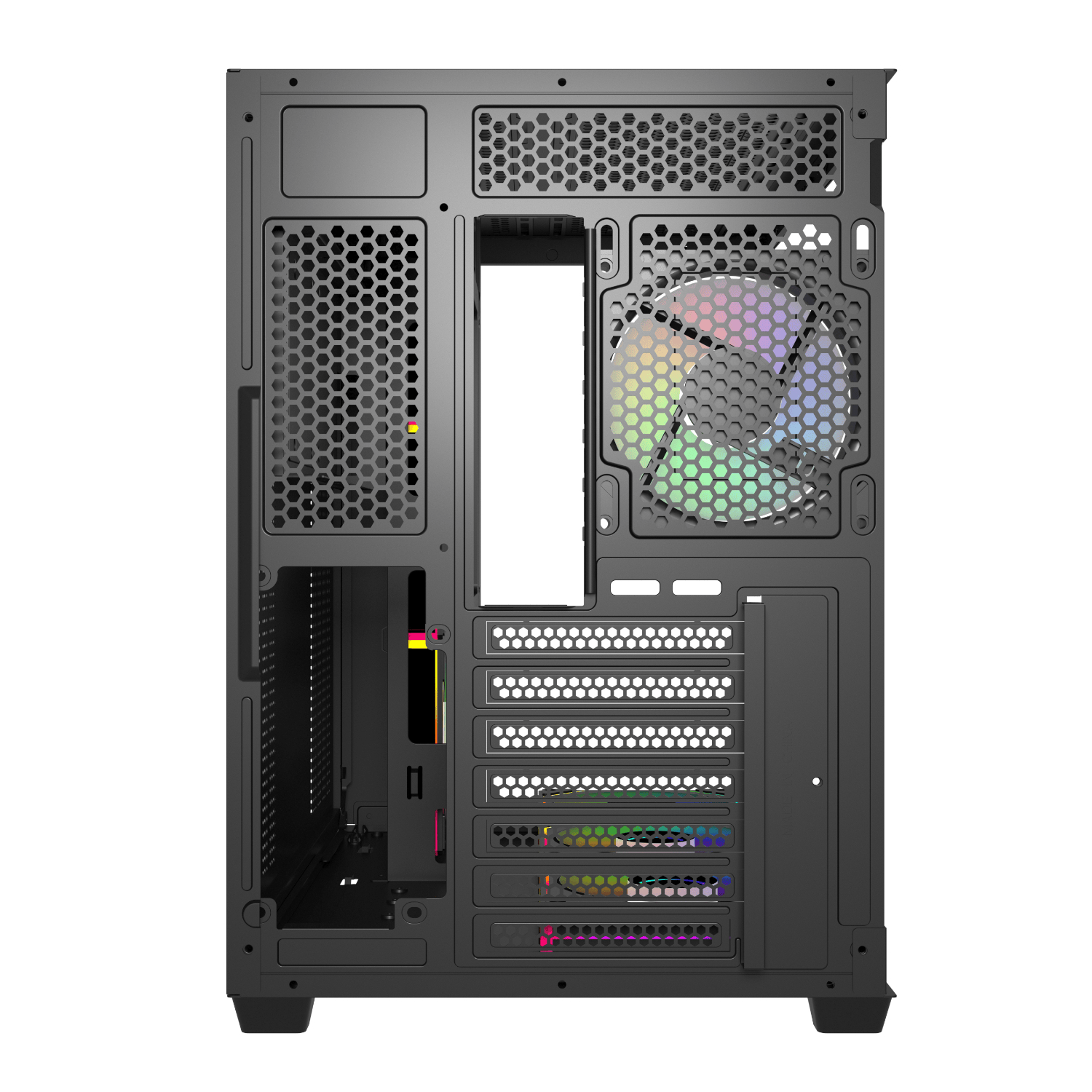 FSP M341 ARGB ATX Mid Tower Gaming Chassis - Black - Image 7