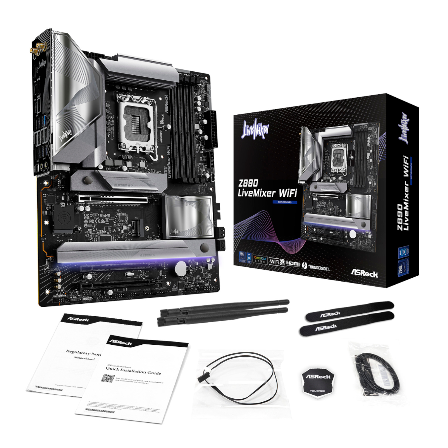 ASRock Z890 LiveMixer Wi-Fi Intel LGA 1851 ATX Gaming Motherboard - Image 6